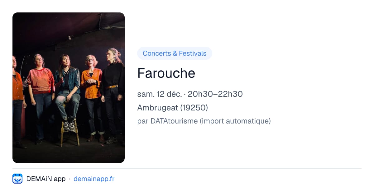 Farouche — Ambrugeat