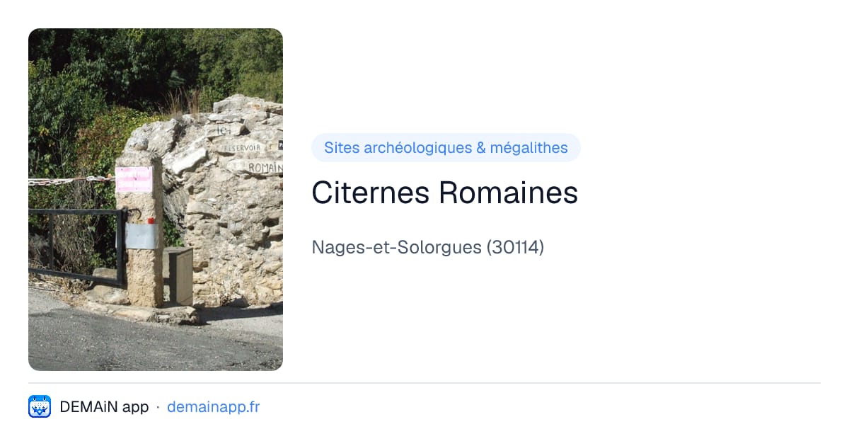 Citernes Romaines — Nages-et-Solorgues