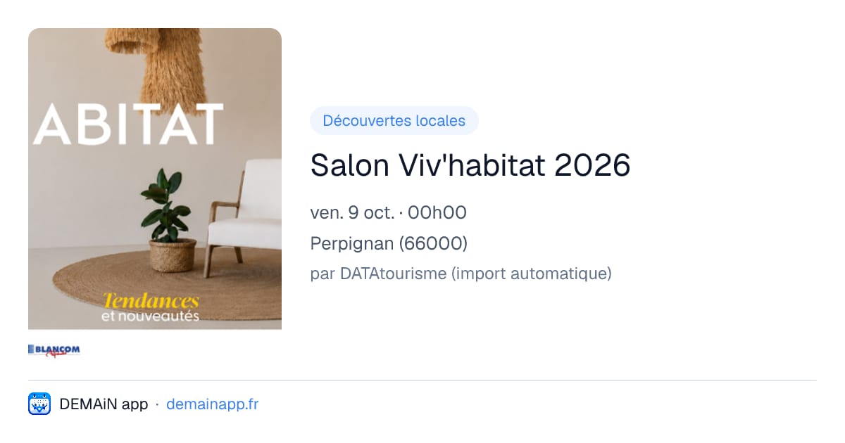 Salon Viv'habitat 2026 — Perpignan
