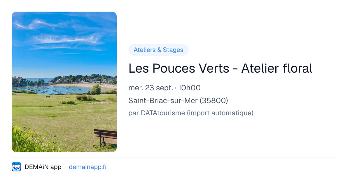 Les Pouces Verts - Atelier floral — Saint-Briac-sur-Mer