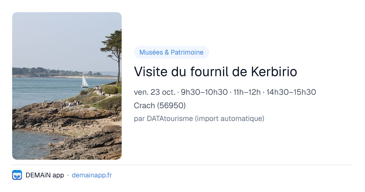 Visite du fournil de Kerbirio — Crach