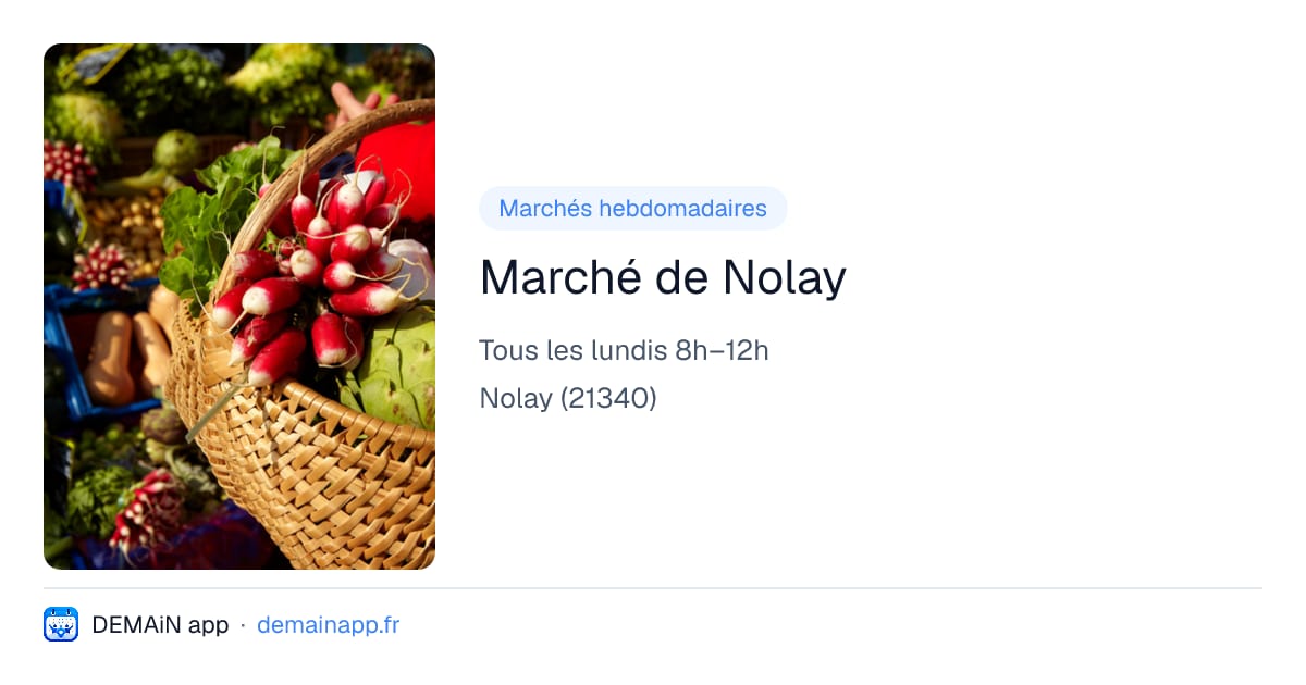 Marché de Nolay — Nolay