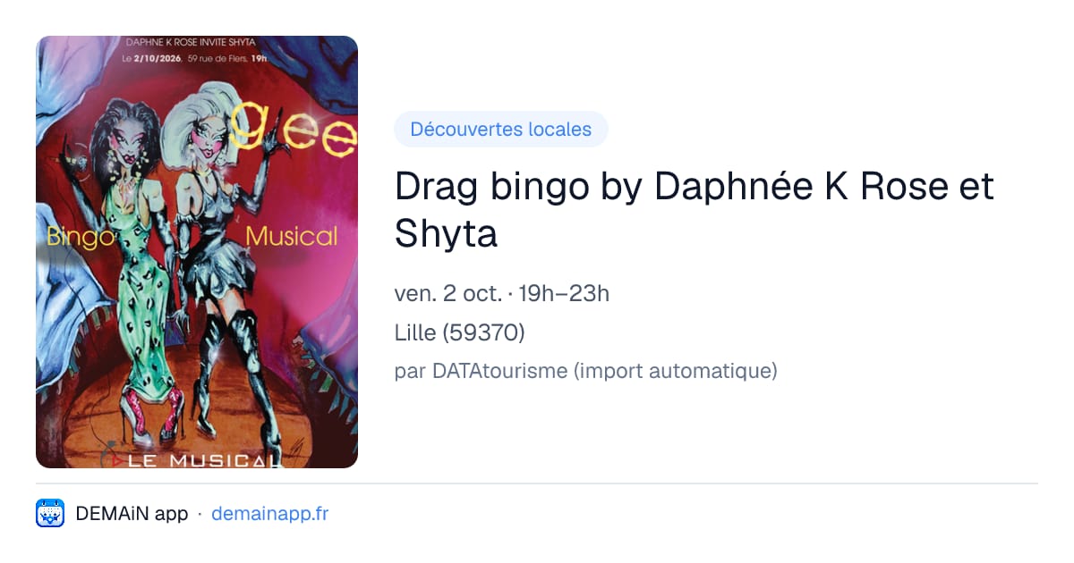 Drag bingo by Daphnée K Rose et Shyta — Lille