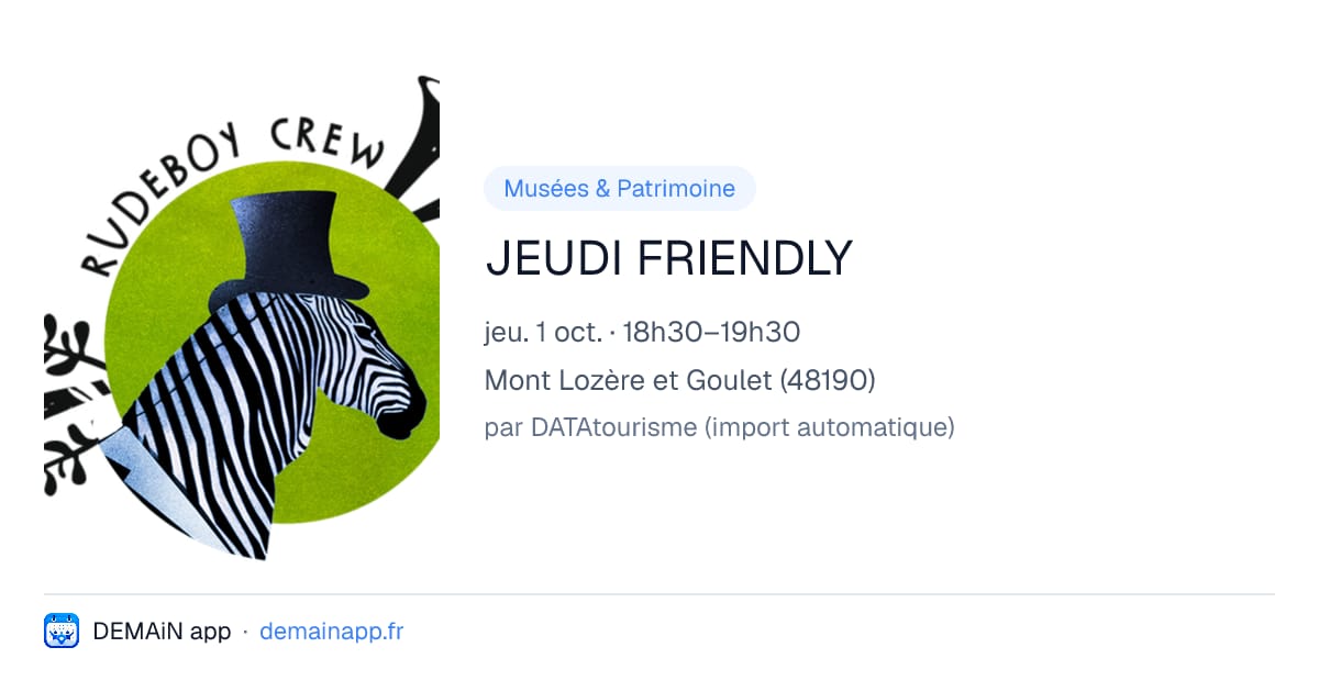 JEUDI FRIENDLY — Mont Lozère et Goulet