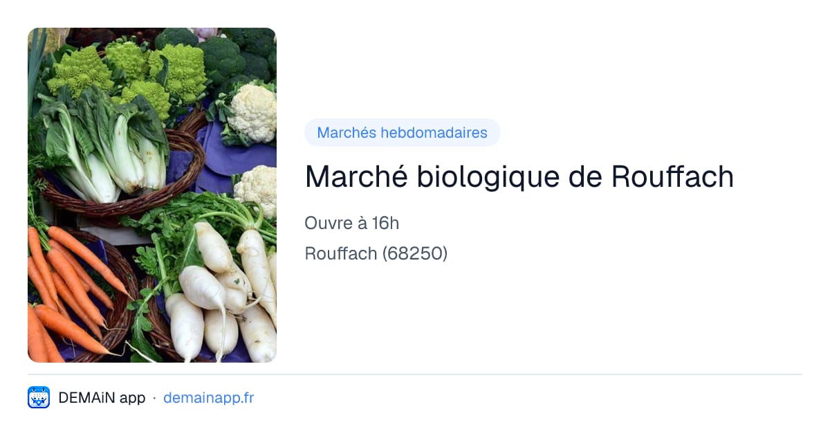 Marché biologique de Rouffach — Rouffach
