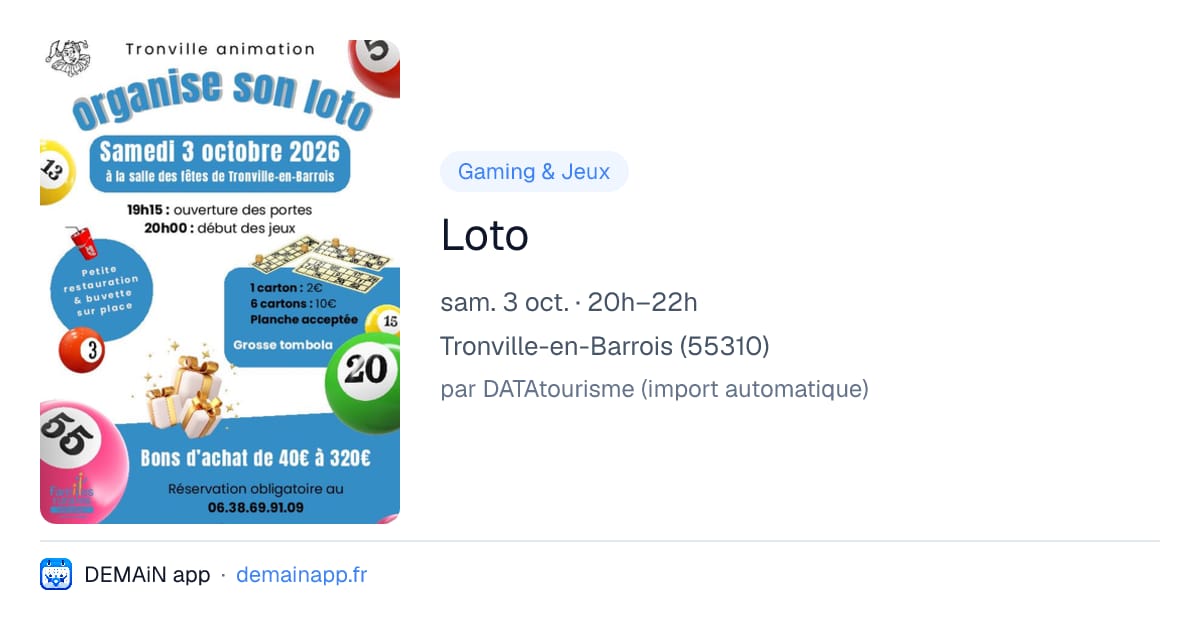 Loto — Tronville-en-Barrois