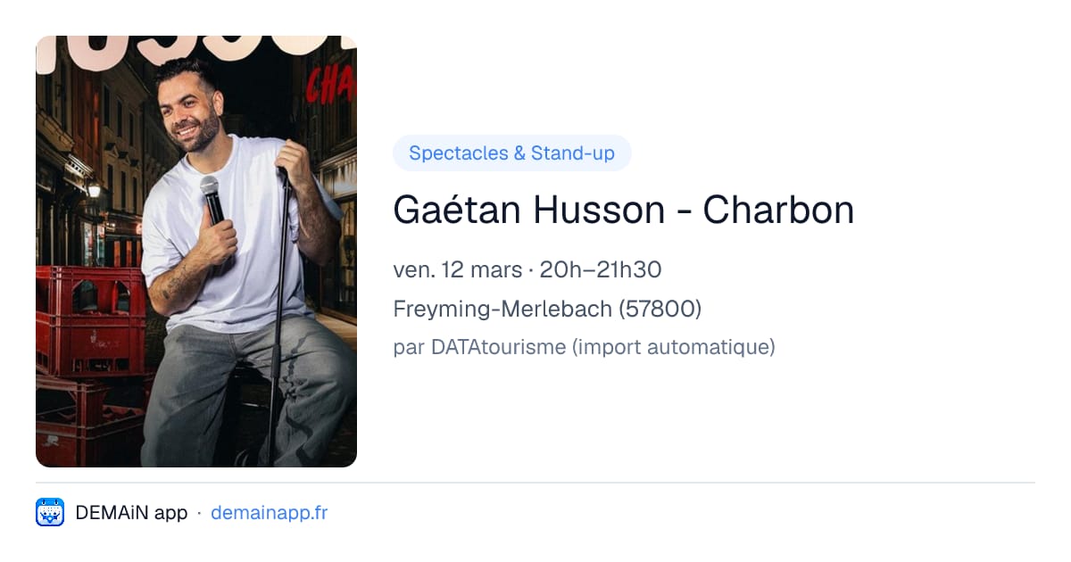 Gaétan Husson - Charbon — Freyming-Merlebach