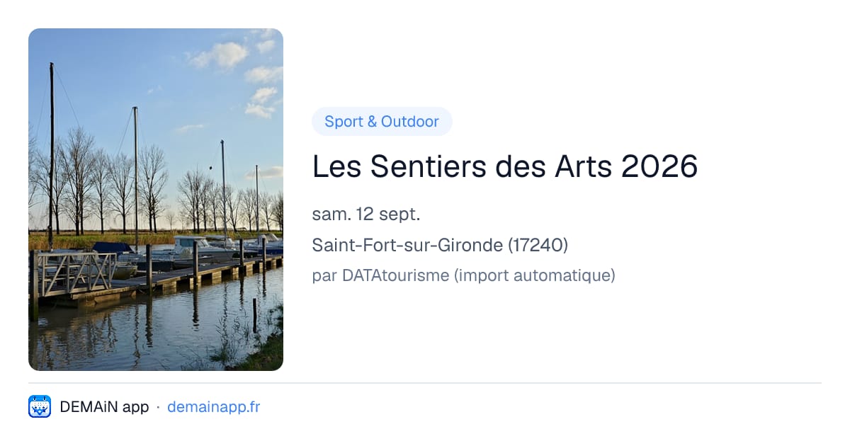 Les Sentiers des Arts 2026 — Saint-Fort-sur-Gironde