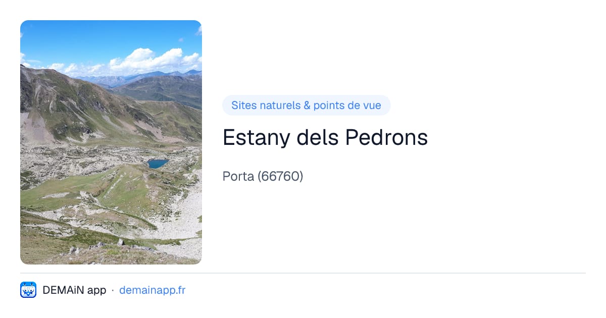 Estany dels Pedrons — Porta