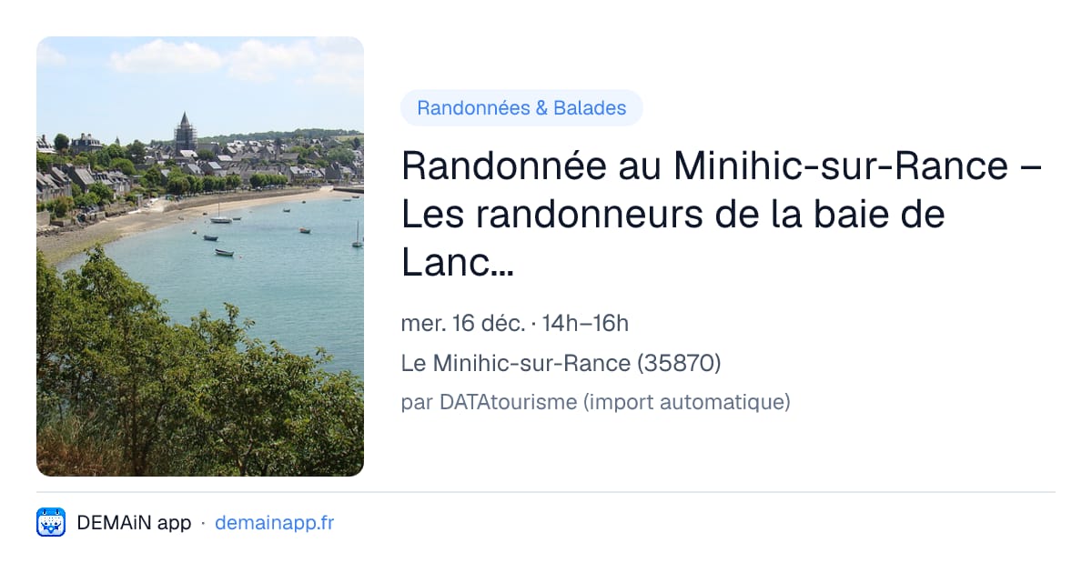 Randonnée au Minihic-sur-Rance – Les randonneurs de la baie de Lancieux — Le Minihic-sur-Rance