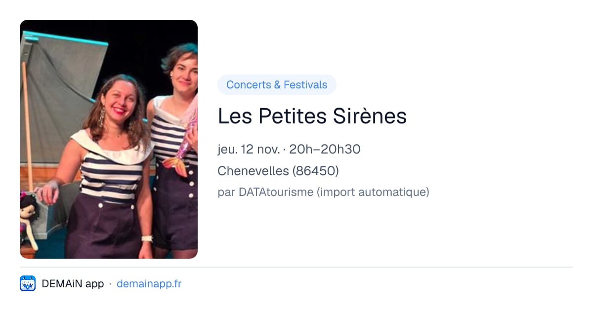Les Petites Sirènes — Chenevelles