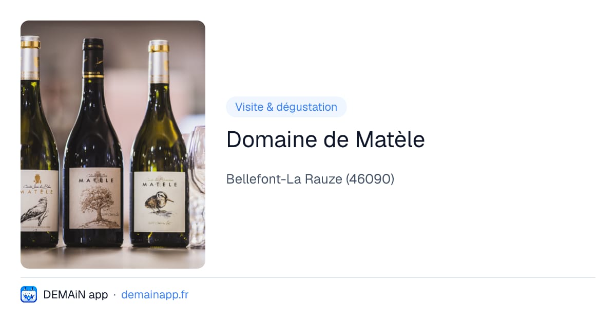 Domaine de Matèle — Bellefont-La Rauze