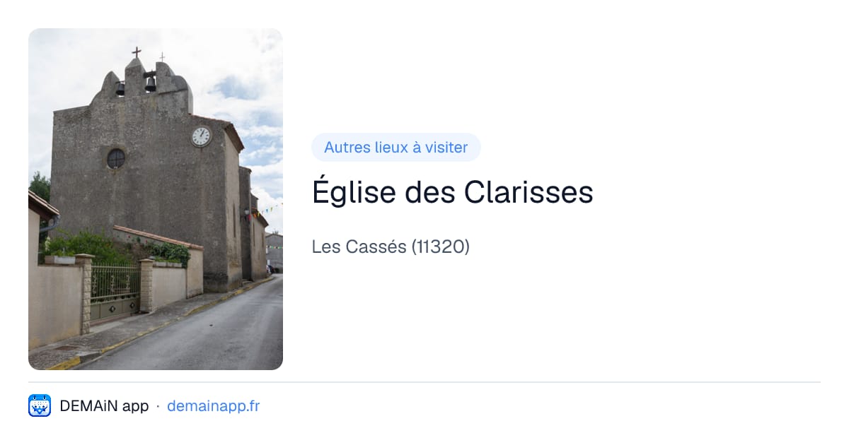 Église des Clarisses — Les Cassés