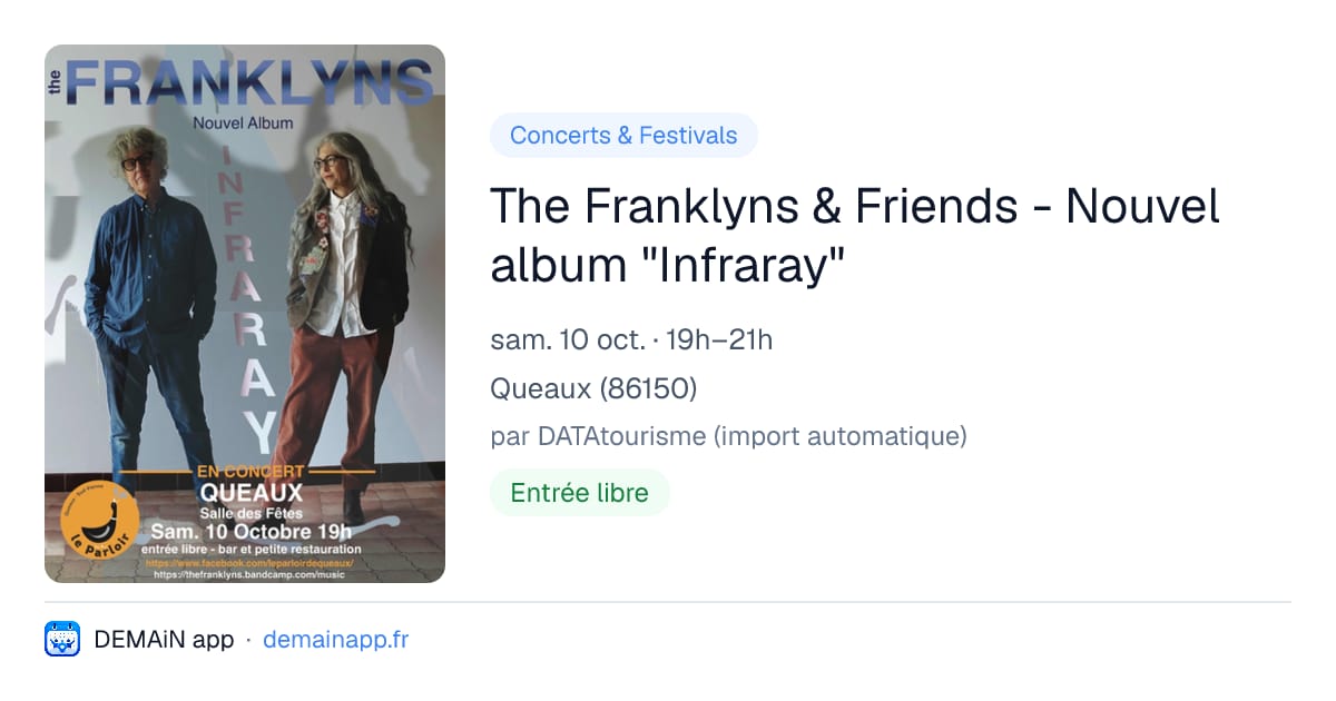 The Franklyns & Friends - Nouvel album "Infraray" — Queaux