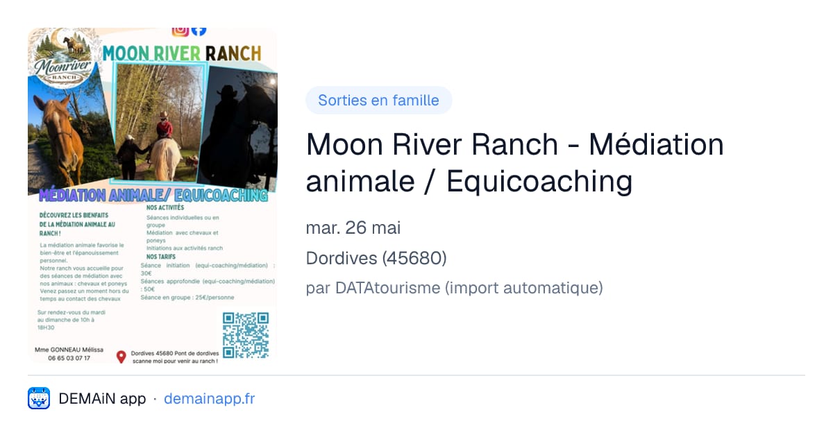 Moon River Ranch - Médiation animale / Equicoaching — Dordives