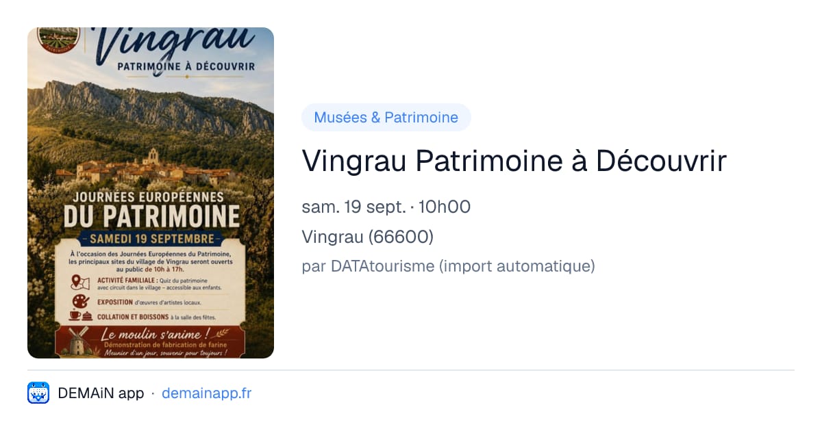 Vingrau Patrimoine à Découvrir — Vingrau