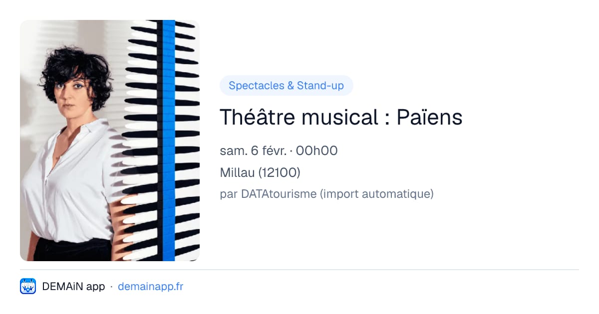 Théâtre musical : Païens — Millau