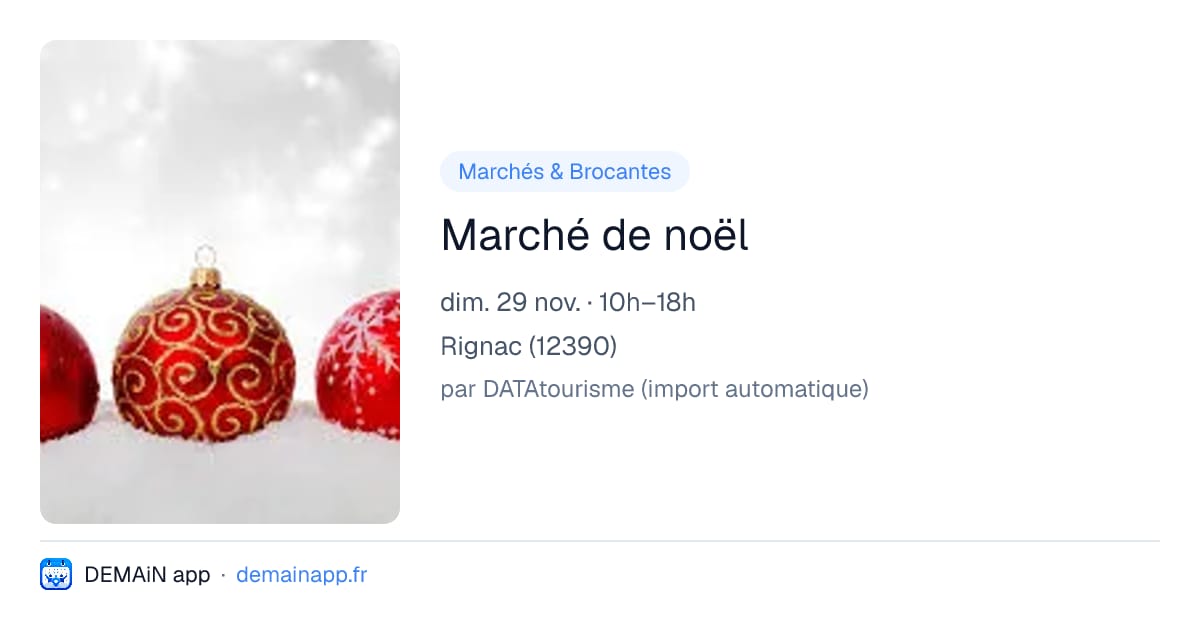 Marché de noël — Rignac