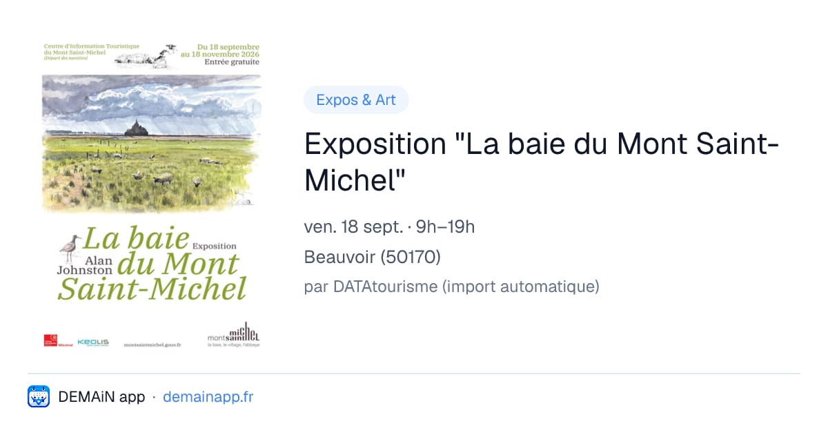 Exposition "La baie du Mont Saint-Michel" — Beauvoir