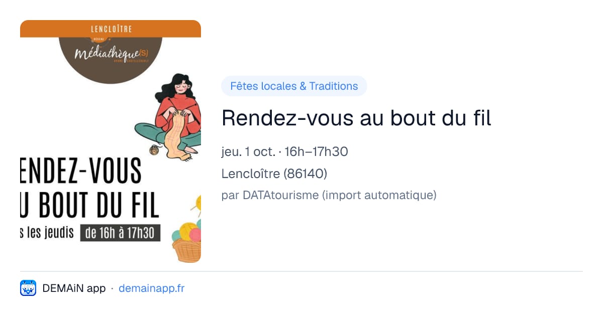Rendez-vous au bout du fil — Lencloître
