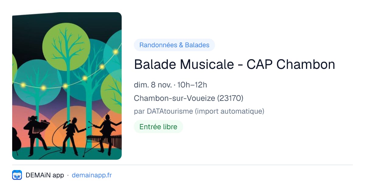 Balade Musicale - CAP Chambon — Chambon-sur-Voueize