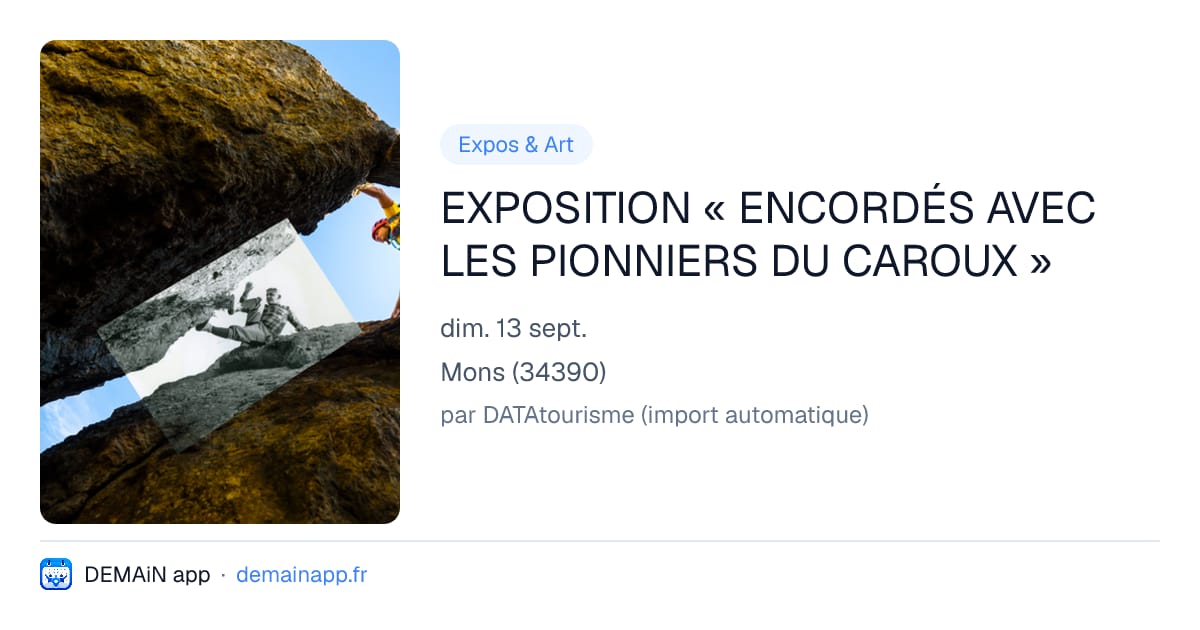 EXPOSITION « ENCORDÉS AVEC LES PIONNIERS DU CAROUX » — Mons