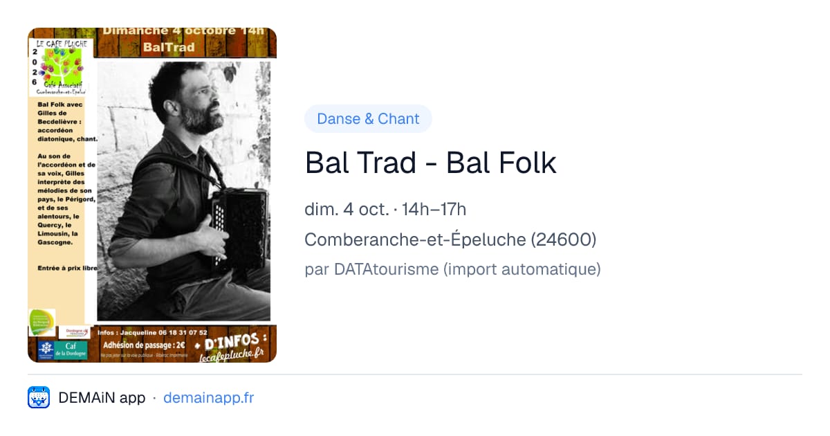Bal Trad - Bal Folk — Comberanche-et-Épeluche