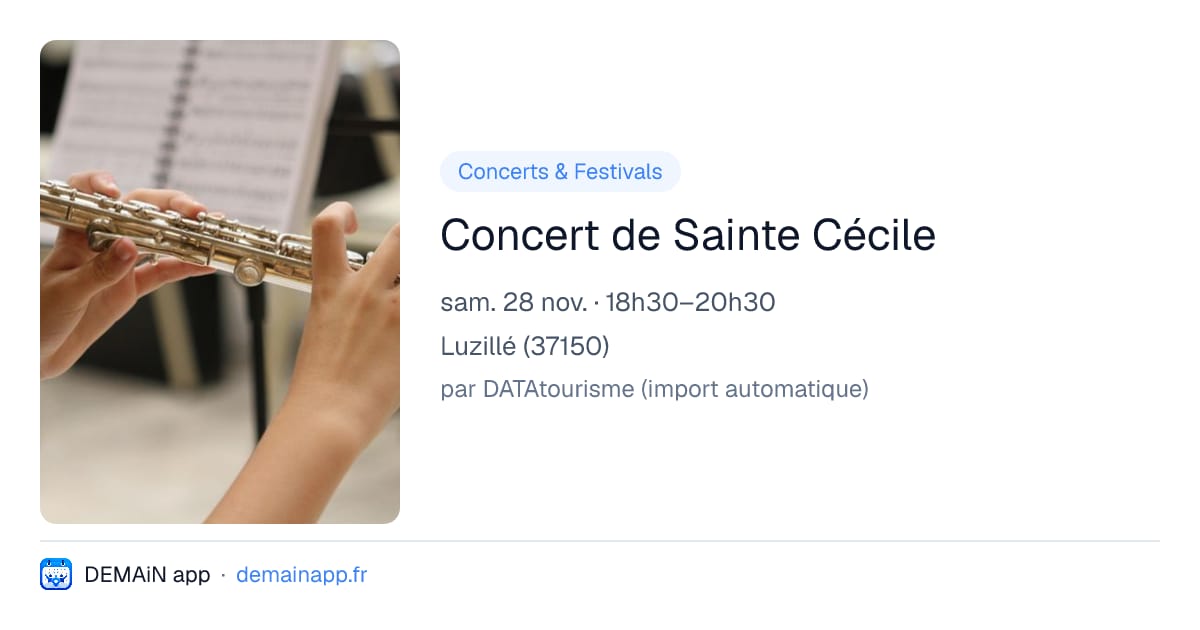 Concert de Sainte Cécile — Luzillé