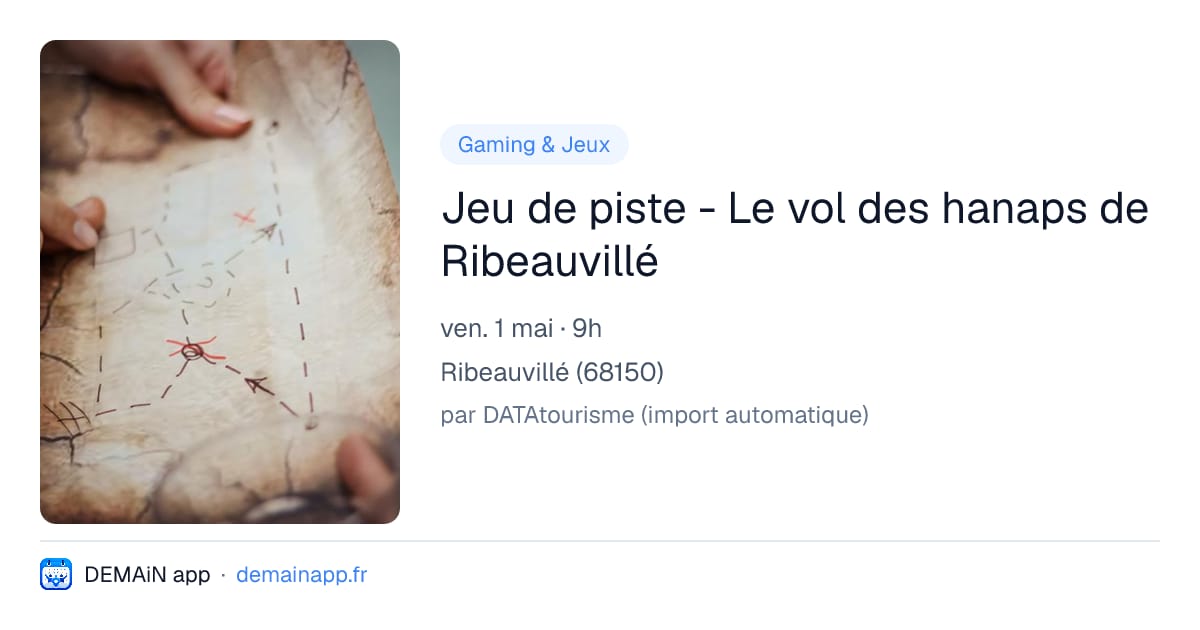Jeu de piste - Le vol des hanaps de Ribeauvillé — Ribeauvillé