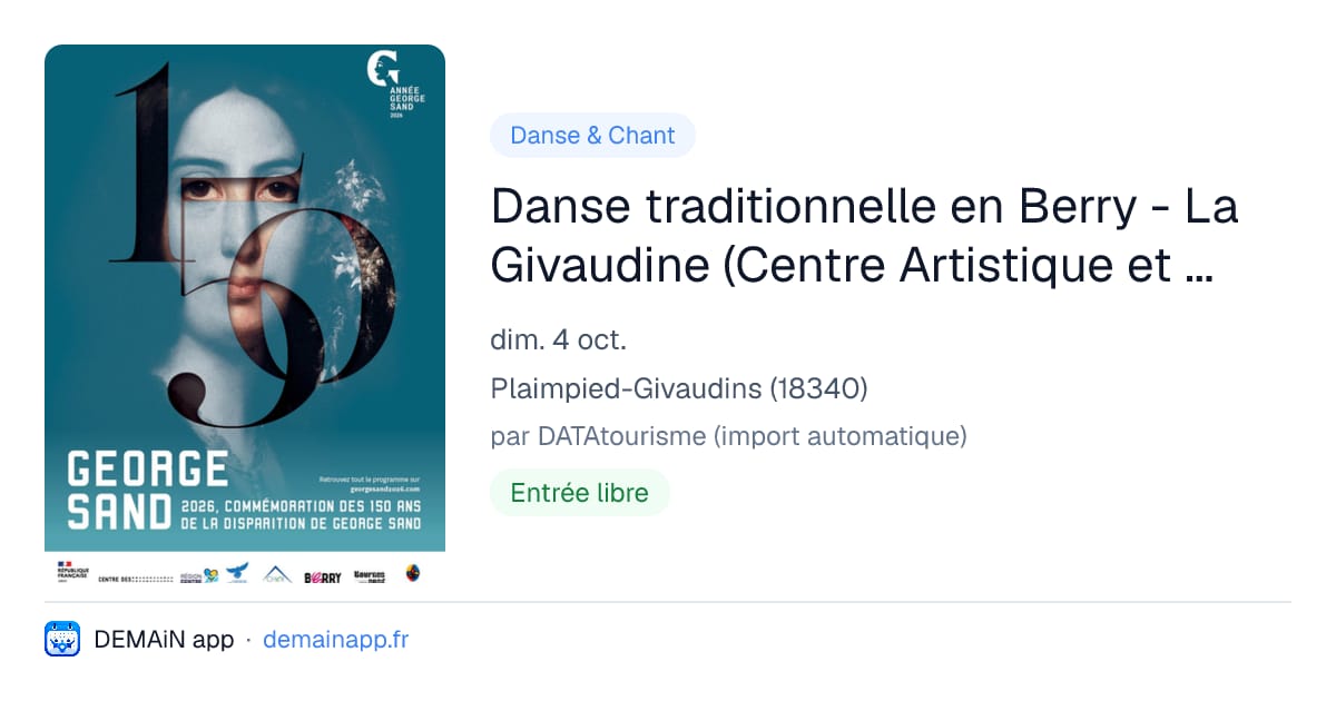 Danse traditionnelle en Berry - La Givaudine (Centre Artistique et Culturel de Plaimpied Givaudins) — Plaimpied-Givaudins