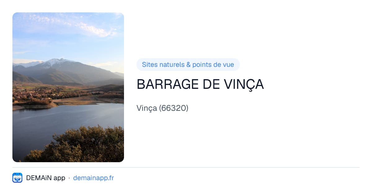 BARRAGE DE VINÇA — Vinça
