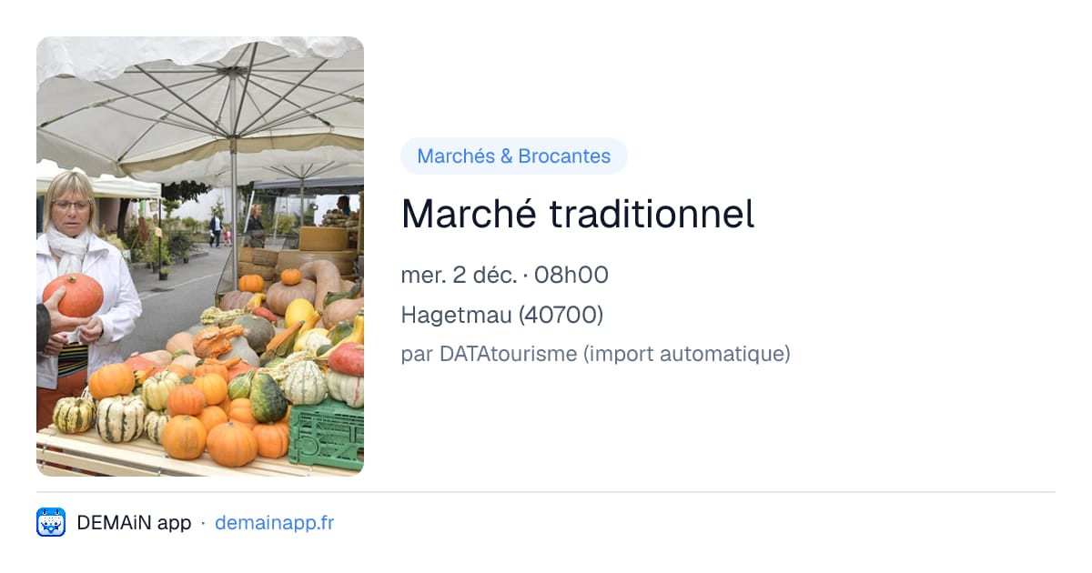 Marché traditionnel — Hagetmau