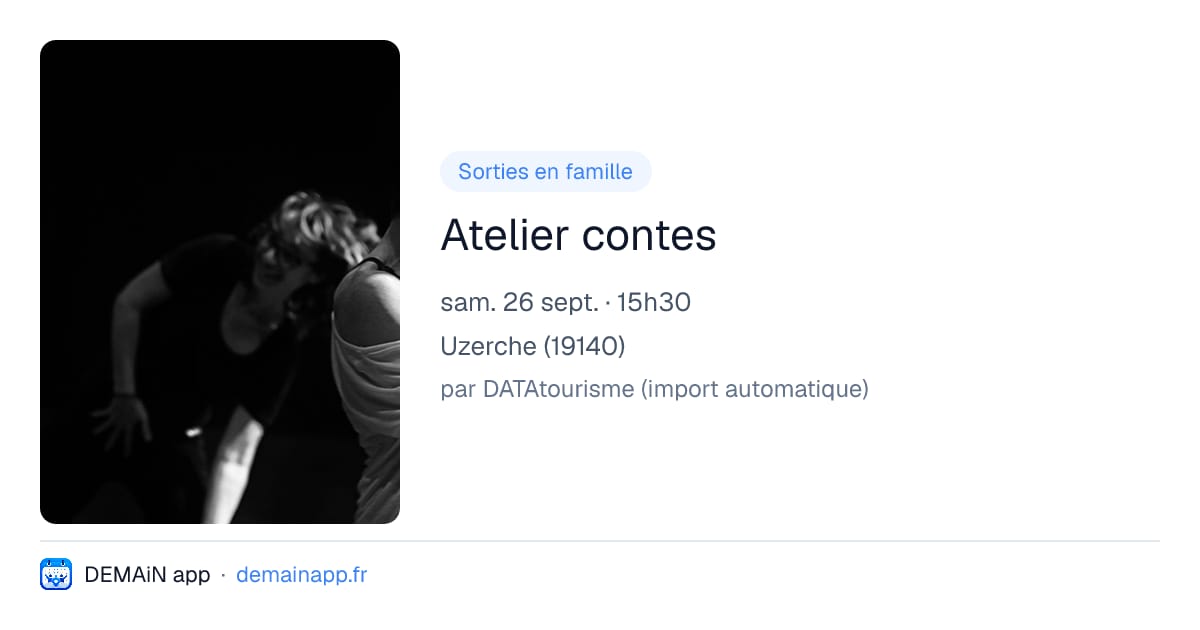 Atelier contes — Uzerche