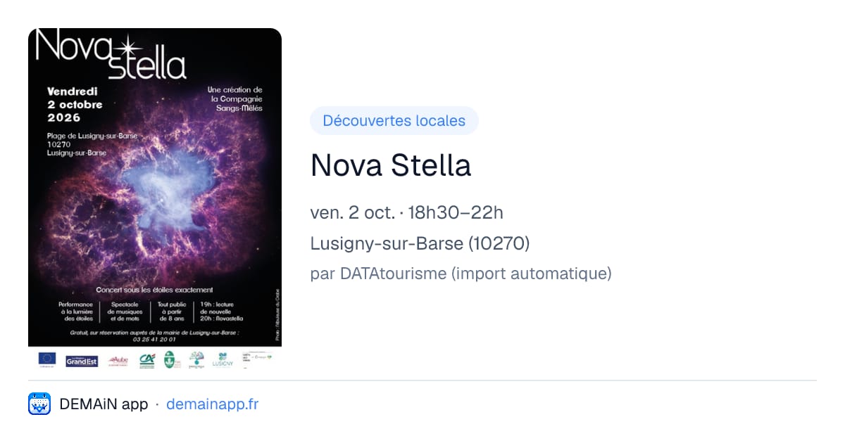Nova Stella — Lusigny-sur-Barse