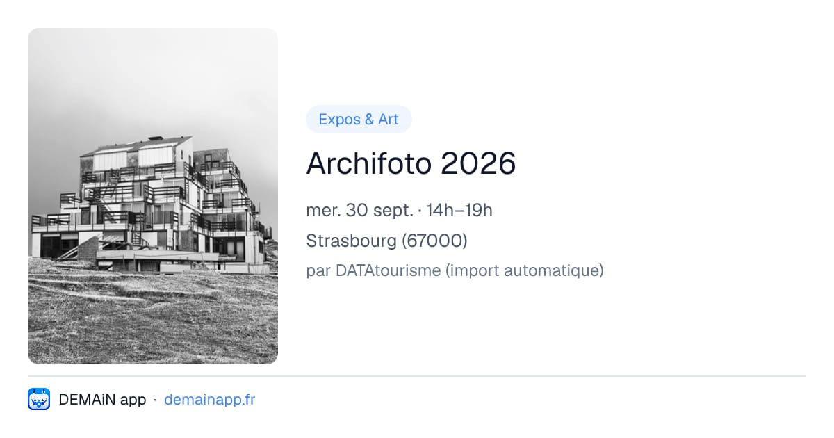 Archifoto 2026 — Strasbourg