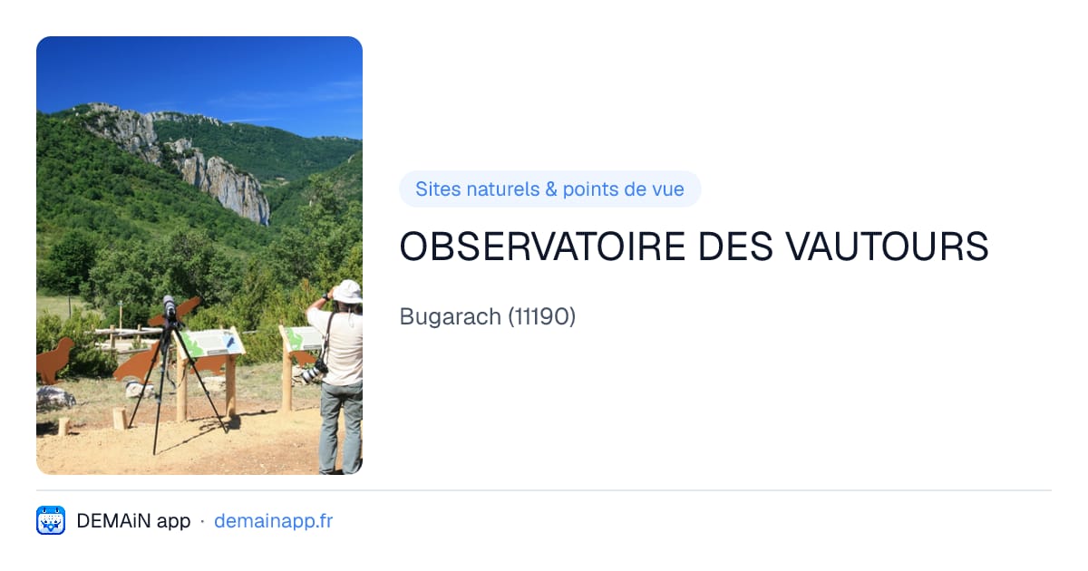 OBSERVATOIRE DES VAUTOURS — Bugarach