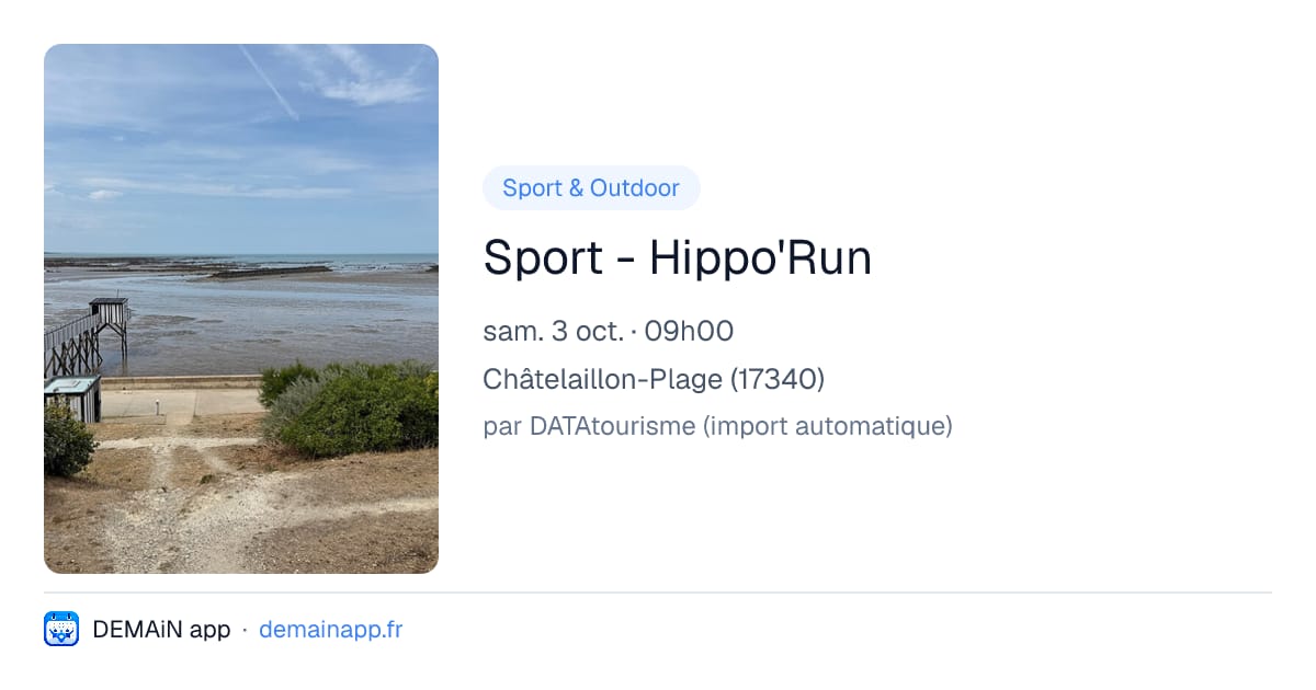 Sport - Hippo'Run — Châtelaillon-Plage