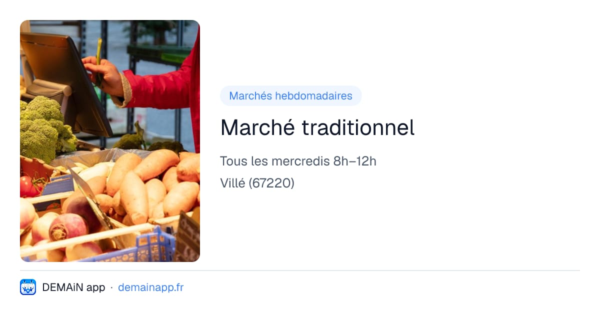Marché traditionnel — Villé