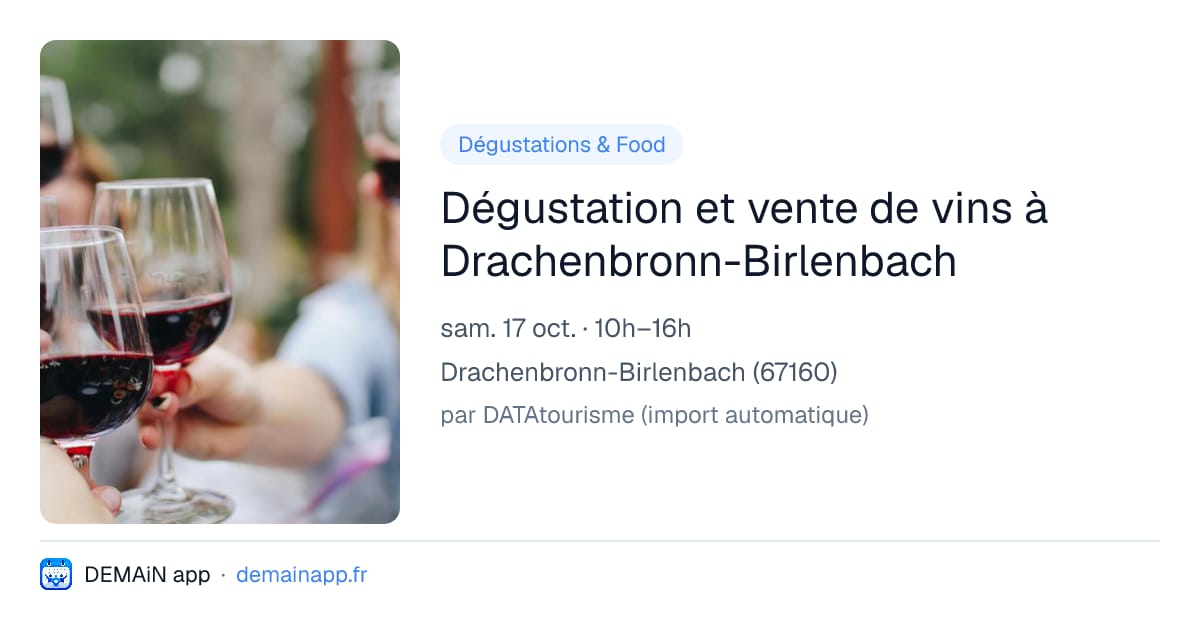 Dégustation et vente de vins à Drachenbronn-Birlenbach — Drachenbronn-Birlenbach