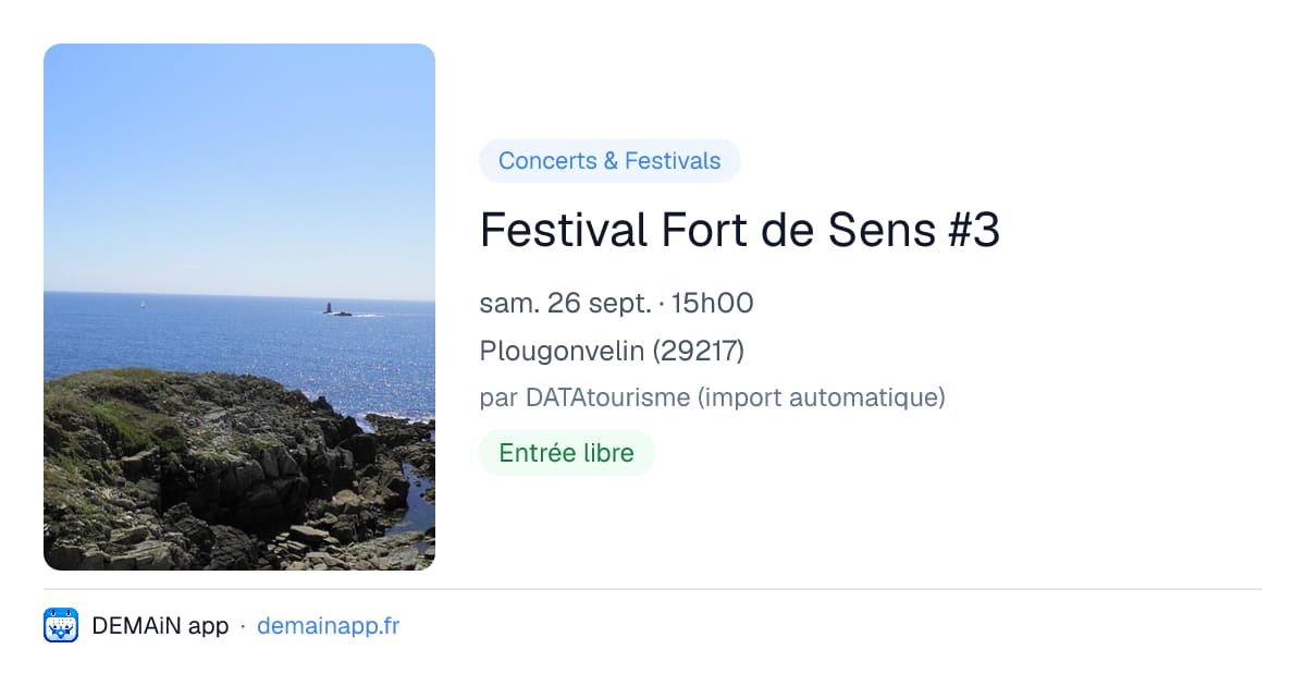 Festival Fort de Sens #3 — Plougonvelin