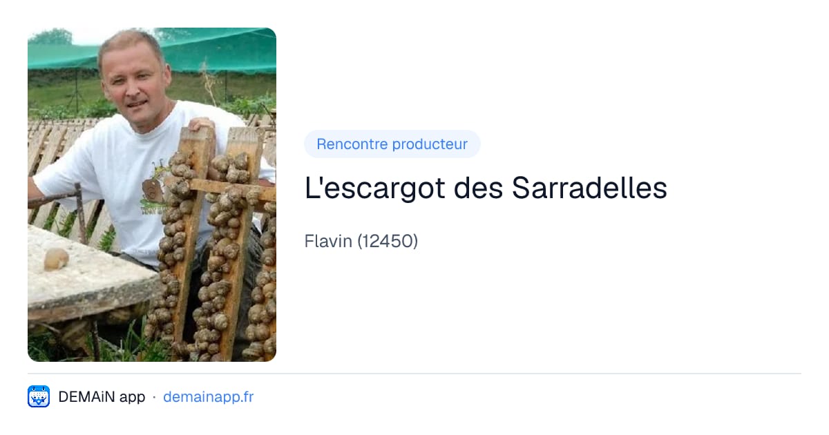 L'escargot des Sarradelles — Flavin