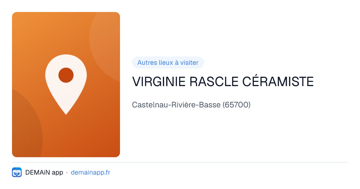 VIRGINIE RASCLE CÉRAMISTE — Castelnau-Rivière-Basse