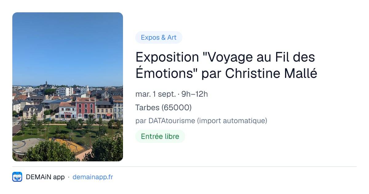 Exposition "Voyage au Fil des Émotions" par Christine Mallé — Tarbes