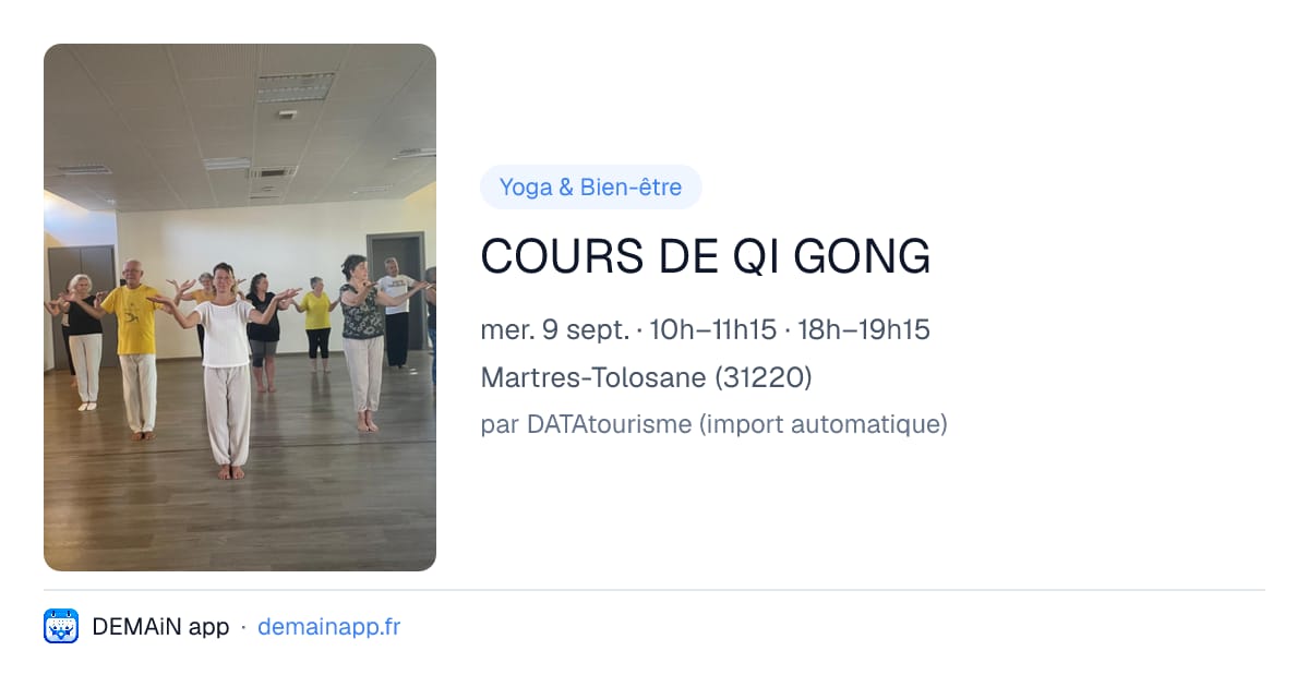 COURS DE QI GONG — Martres-Tolosane