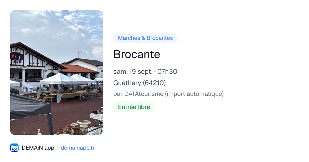 Brocante — Guéthary