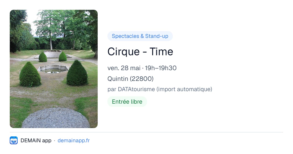 Cirque - Time — Quintin