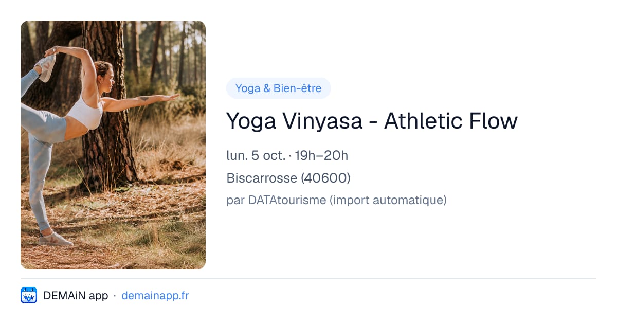 Yoga Vinyasa - Athletic Flow — Biscarrosse