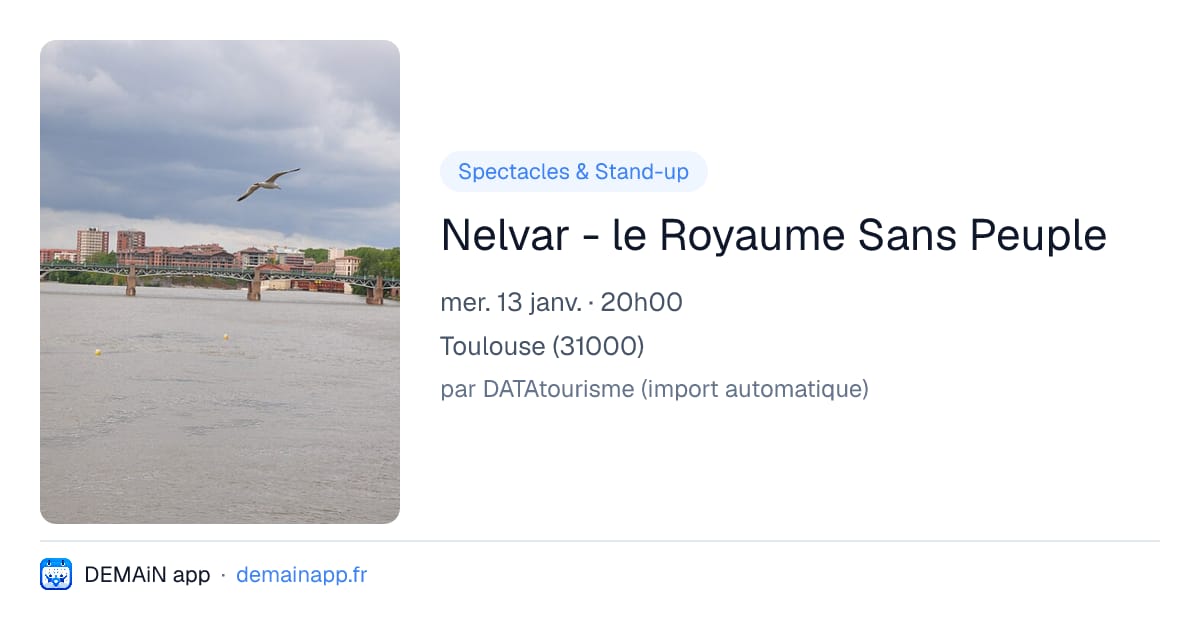 Nelvar - le Royaume Sans Peuple — Toulouse