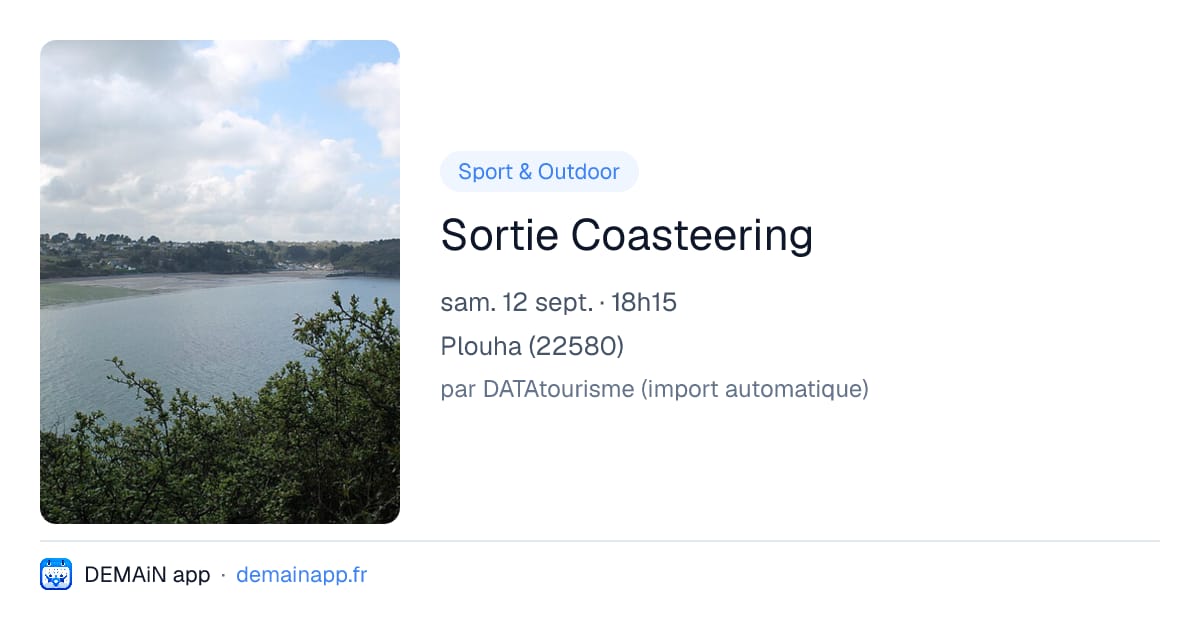 Sortie Coasteering — Plouha