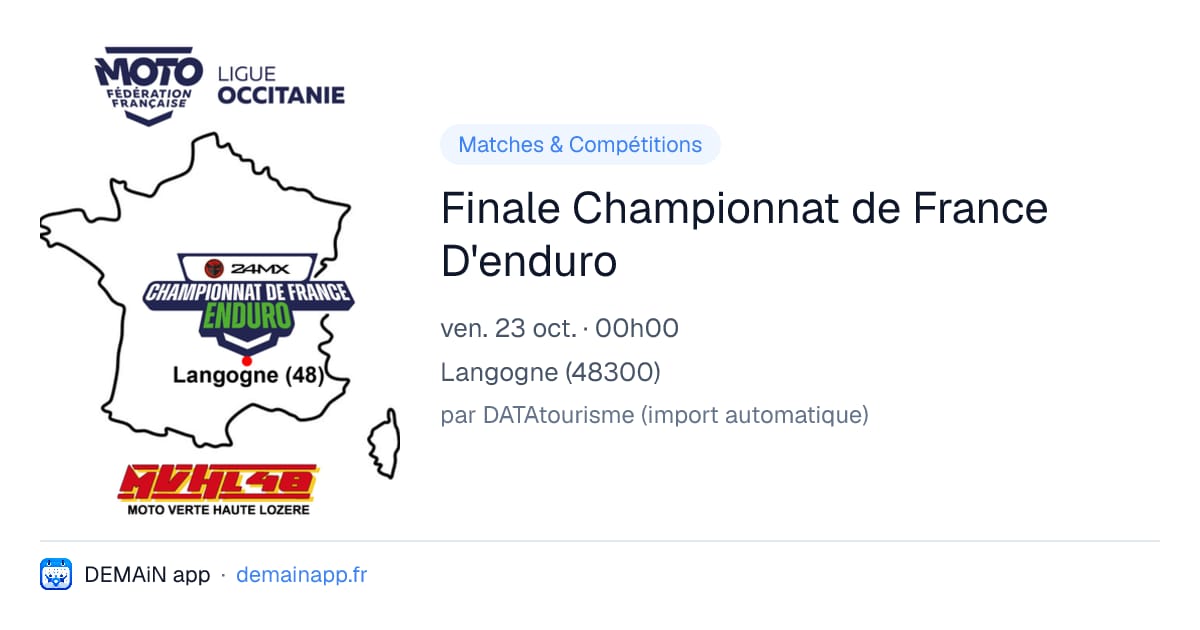 Finale Championnat de France D'enduro — Langogne